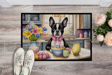 Load image into Gallery viewer, Decorating Easter Boston Terrier Doormat - 18X27 Indoor / Outdoor Rug | Made in USA