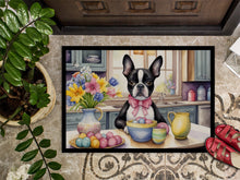 Load image into Gallery viewer, Decorating Easter Boston Terrier Doormat - 18X27 Indoor / Outdoor Rug | Made in USA