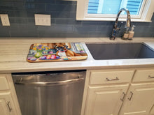 Load image into Gallery viewer, Decorating Easter Boxer Dish Drying Mat