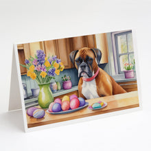 Load image into Gallery viewer, Decorating Easter Boxer Greeting Cards - Blank Note Cards – 8-Pack of Artist-Designed Cards with Envelopes
