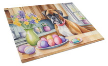 Load image into Gallery viewer, Decorating Easter Boxer Glass Cutting Boards – Durable, Decorative Kitchen Art