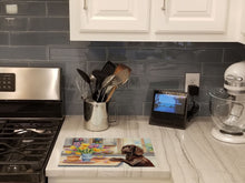 Load image into Gallery viewer, Decorating Easter Boykin Spaniel Glass Cutting Boards – Durable, Decorative Kitchen Art