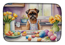 Load image into Gallery viewer, Decorating Easter Brussels Griffon Dish Drying Mat