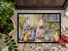 Load image into Gallery viewer, Decorating Easter Bull Terrier Doormat