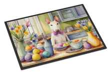 Load image into Gallery viewer, Decorating Easter Bull Terrier Doormat