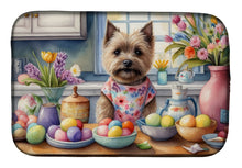Load image into Gallery viewer, Decorating Easter Cairn Terrier Dish Drying Mat