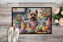 Load image into Gallery viewer, Decorating Easter Cairn Terrier Doormat-24x36 Indoor / Outdoor Rug | Made in USA