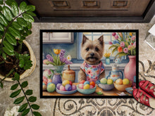 Load image into Gallery viewer, Decorating Easter Cairn Terrier Doormat - 18X27 Indoor / Outdoor Rug | Made in USA