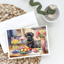 Load image into Gallery viewer, Decorating Easter Cane Corso Greeting Cards - Blank Note Cards – 8-Pack of Artist-Designed Cards with Envelopes