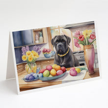 Load image into Gallery viewer, Decorating Easter Cane Corso Greeting Cards - Blank Note Cards – 8-Pack of Artist-Designed Cards with Envelopes