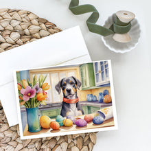 Load image into Gallery viewer, Decorating Easter Catahoula Greeting Cards - Blank Note Cards – 8-Pack of Artist-Designed Cards with Envelopes