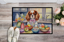Load image into Gallery viewer, Decorating Easter Cavalier Spaniel Doormat - 18X27 Indoor / Outdoor Rug | Made in USA