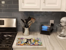Load image into Gallery viewer, Decorating Easter Chihuahua Glass Cutting Boards – Durable, Decorative Kitchen Art