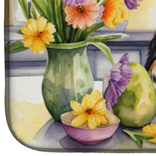 Load image into Gallery viewer, Decorating Easter Chihuahua Dish Drying Mat