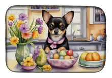 Load image into Gallery viewer, Decorating Easter Chihuahua Dish Drying Mat