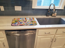 Load image into Gallery viewer, Decorating Easter Chihuahua Dish Drying Mat