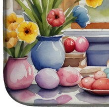 Load image into Gallery viewer, Decorating Easter Chihuahua Dish Drying Mat