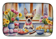 Load image into Gallery viewer, Decorating Easter Chihuahua Dish Drying Mat