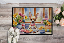 Load image into Gallery viewer, Decorating Easter Chihuahua Doormat-24x36 Indoor / Outdoor Rug | Made in USA