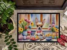 Load image into Gallery viewer, Decorating Easter Chihuahua Doormat - 18X27 Indoor / Outdoor Rug | Made in USA