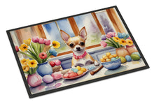 Load image into Gallery viewer, Decorating Easter Chihuahua Doormat - 18X27 Indoor / Outdoor Rug | Made in USA