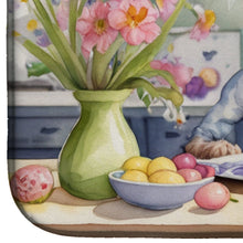 Load image into Gallery viewer, Decorating Easter Chinese Crested Dish Drying Mat