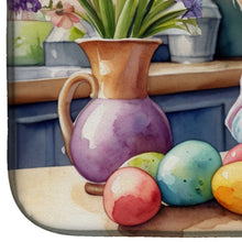 Load image into Gallery viewer, Decorating Easter Cockapoo Dish Drying Mat