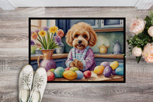 Load image into Gallery viewer, Decorating Easter Cockapoo Doormat
