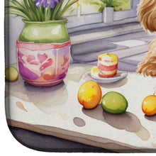 Load image into Gallery viewer, Decorating Easter Cocker Spaniel Dish Drying Mat