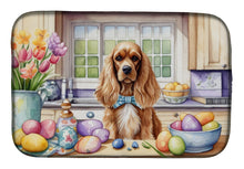 Load image into Gallery viewer, Decorating Easter Cocker Spaniel Dish Drying Mat
