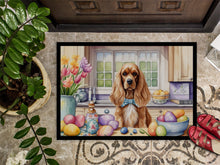 Load image into Gallery viewer, Decorating Easter Cocker Spaniel Doormat-24x36 Indoor / Outdoor Rug | Made in USA