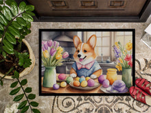 Load image into Gallery viewer, Decorating Easter Corgi Doormat