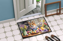 Load image into Gallery viewer, Decorating Easter Corgi Doormat
