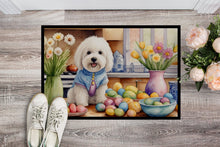 Load image into Gallery viewer, Decorating Easter Coton de Tulear Doormat-24x36 Indoor / Outdoor Rug | Made in USA