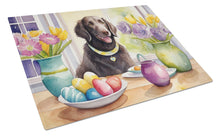 Load image into Gallery viewer, Decorating Easter Curly-Coated Retriever Glass Cutting Boards – Durable, Decorative Kitchen Art