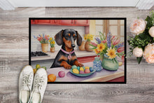 Load image into Gallery viewer, Decorating Easter Dachshund Doormat-24x36 Indoor / Outdoor Rug | Made in USA