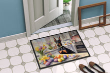 Load image into Gallery viewer, Decorating Easter Doberman Pinscher Doormat