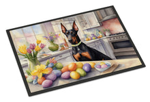 Load image into Gallery viewer, Decorating Easter Doberman Pinscher Doormat