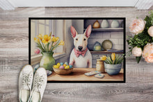 Load image into Gallery viewer, Decorating Easter English Bull Terrier Doormat
