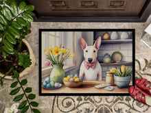 Load image into Gallery viewer, Decorating Easter English Bull Terrier Doormat