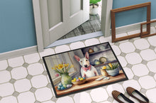 Load image into Gallery viewer, Decorating Easter English Bull Terrier Doormat