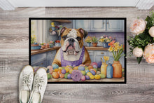 Load image into Gallery viewer, Decorating Easter English Bulldog Doormat-24x36 Indoor / Outdoor Rug | Made in USA