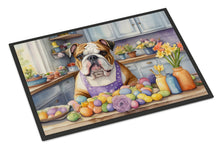 Load image into Gallery viewer, Decorating Easter English Bulldog Doormat-24x36 Indoor / Outdoor Rug | Made in USA