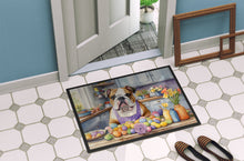 Load image into Gallery viewer, Decorating Easter English Bulldog Doormat - 18X27 Indoor / Outdoor Rug | Made in USA