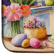 Load image into Gallery viewer, Decorating Easter English Cocker Spaniel Dish Drying Mat