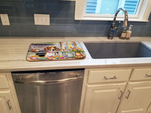Load image into Gallery viewer, Decorating Easter English Foxhound Dish Drying Mat