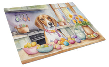 Load image into Gallery viewer, Decorating Easter English Foxhound Glass Cutting Boards – Durable, Decorative Kitchen Art