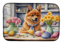 Load image into Gallery viewer, Decorating Easter Finnish Spitz Dish Drying Mat