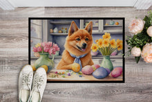 Load image into Gallery viewer, Decorating Easter Finnish Spitz Doormat-24x36 Indoor / Outdoor Rug | Made in USA