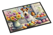 Load image into Gallery viewer, Decorating Easter Fox Terrier Doormat-24x36 Indoor / Outdoor Rug | Made in USA